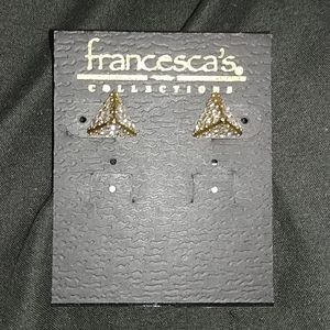 🆕Crystal Triangle stud earrings